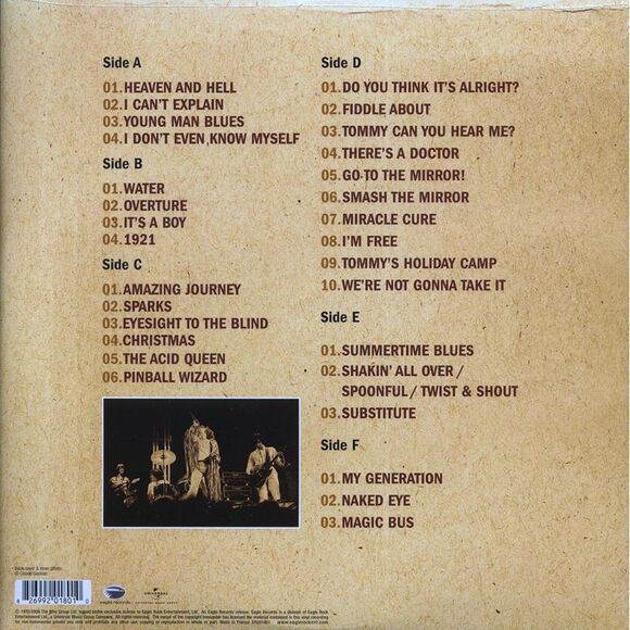 The Who - Live At The Isle Of Wight Festival 1970 (ltd. ed.) (3xLP) (gold vinyl) - Picture 2 of 2